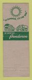 Matchbook Cover - Punderson Fuel Coal Coke Springfield MA
