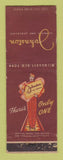 Matchbook Cover - Johnston Candy Chocolate Milwaukee WI New York City WEAR