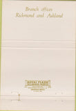 Matchbook Cover - Security Federal Savings Richmond VA 40 Strike