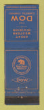 Matchbook Cover - Great Western Division Dow Chemical WEAR