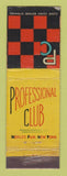 Matchbook Cover - Professional Club 1964 New York World's Fair WEAR