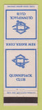 Matchbook Cover - Quinnipiack Club New Haven CT