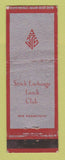 Matchbook Cover - Stock Exchange Lunch Club San Francisco CA WEAR