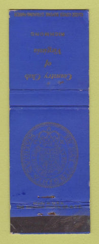 Matchbook Cover - Country Club of Richmond VA WEAR