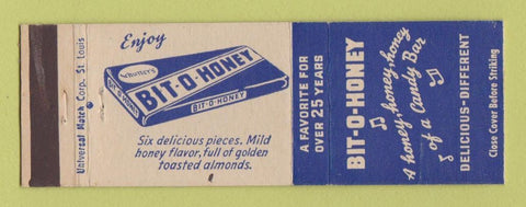 Matchbook Cover - Bit O Honey Candy Bar