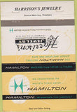 Matchbook Cover - Hamilton Watch Harrison's Jewelry 40 Strike