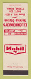 Matchbook Cover - Mobil oil gas Ellenberger's Tyrone PA