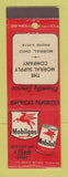 Matchbook Cover - Mobil oil gas Morral Supply Morral OH