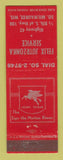 Matchbook Cover - Mobil oil gas Felix Jutrozonka South Milwaukee WI