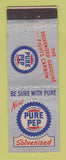 Matchbook Cover - Pupre Pep oil gas
