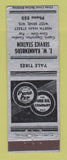 Matchbook Cover EW Kannebnberg Pure Pep oil gas West Bend WI Coca Cola Soda WEAR
