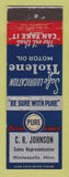 Matchbook Cover - Pure oil gas CR Johnson Minneapolis MN