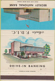 Matchbook Cover - Beckley National Bank 40 Strike