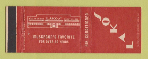 Matchbook Cover - Lakos Restaurant Muskegon MI