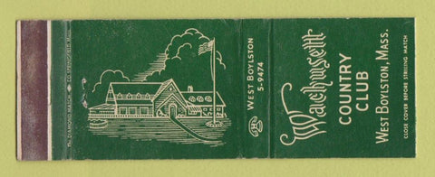 Matchbook Cover - Wachusett Country Club West Boylston MA