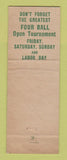 Matchbook Cover - Wachusett Country Club West Boylston MA