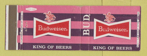 Matchbook Cover - Budweiser Beer Full Length