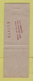 Matchbook Cover - Budweiser Beer Full Length
