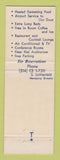 Matchbook Cover - Warwick Motor Inn St Louis MO