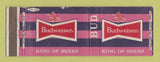 Matchbook Cover - Budweiser Beer WEAR Full Length