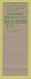 Matchbook Cover - Londoff Real Estate St Louis MO