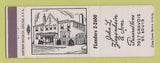 Matchbook Cover - John Ziegenheim Funeral Home St Louis MO