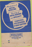 Matchbook Cover - Miami Metal Weatherstrip Miami FL 40 Strike