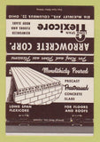 Matchbook Cover - Arrowcrete Floor Roof Slabs Columbus OH concrete 40 Strike