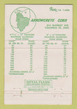 Matchbook Cover - Arrowcrete Floor Roof Slabs Columbus OH concrete 40 Strike