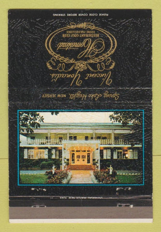 Matchbook Cover - Vincent Yonadi's Homestead Spring Lake Heights NJ 40 Strike