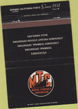 Matchbook Cover - Marine Terminals Corp Stevedores CA 40 Strike