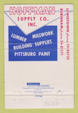 Matchbook Cover - Hoffman Supply Concrete Lewistown PA Burnham 40 Strike