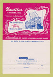 Matchbook Cover - Nautilus Catering Brooklyn NY 40 Strike