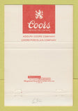 Matchbook Cover - Coors Beer Golden Colorado 40 Strike