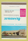 Matchbook Cover - Beardslee Interiors Santa Ana CA 40 Strike
