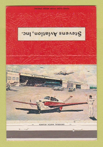 Matchbook Cover - Stevens Aviation Greer SC 40 Strike