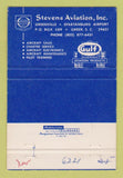 Matchbook Cover - Stevens Aviation Greer SC 40 Strike