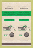 Matchbook Cover - Citizen Bank Geneva AL DOUBLE PRINT ERROR 40 Strike
