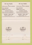 Matchbook Cover - WGRC Radio Rockland North Bergen Double Print ERROR 40 Strike
