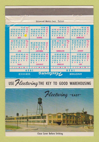 Matchbook Cover - Fleetwing Terminal Corp Detroit MI 40 Strike