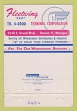 Matchbook Cover - Fleetwing Terminal Corp Detroit MI 40 Strike