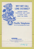 Matchbook Cover - Telefair Pacific Telephone 40 Strike
