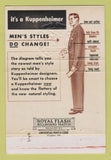 Matchbook Cover - Kuppenheimer Men's Clothes Chicago IL New York City 40 Strike