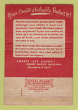 Matchbook Cover - Credit Life Agency Grand Rapids MI WEAR 40 Strike