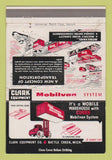 Matchbook Cover - Clark Eqiupment Lift Trucks Battle Creek MI 40 Strike