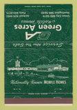 Matchbook Cover - Green Acres Mobile Homes Union City Paris TN 40 Strike