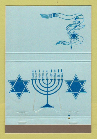 Matchbook Cover Town and Campus Union Elizabeth West Orange NJ Jewish 40 Strike