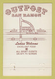 Matchbook Cover - Outpost Restaurant San Ramon CA 40 Strike