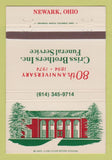 Matchbook Cover - Criss Brothers Funeral Home Newark OH WHITE 40 Strike