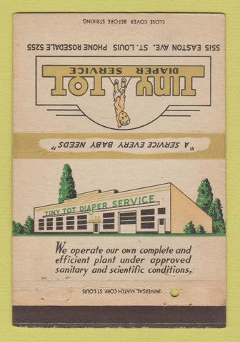 Matchbook Cover - Tiny Tot Diaper Service St Louis MIL 40 Strike